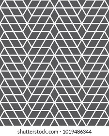 Vector seamless pattern. Modern stylish texture. Repeating geometric tiles with a grid of rhombuses.