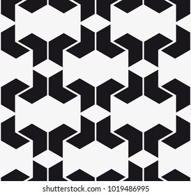 Vector seamless pattern. Modern stylish texture. Repetition of geometric tiles.