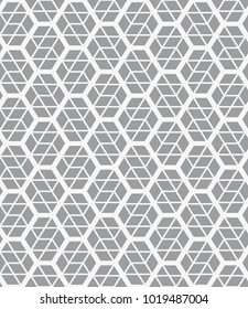 Vector seamless pattern. Modern stylish texture. Repeating geometric tiles with a grid of rhombuses.
