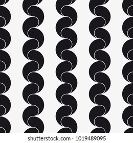 Vector seamless pattern. Modern stylish texture. Repetition of geometric tiles with an abstract mesh of drops.