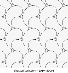 Vector seamless pattern. Modern stylish texture. Repetition of geometric tiles with an abstract mesh of drops.