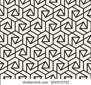 Unique Geometric Vector Seamless Pattern Made Stock Vector (Royalty ...