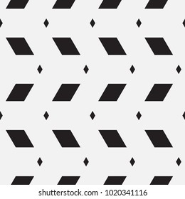 Vector seamless pattern. Modern stylish texture. Repeating geometric tiles with a grid of rhombuses.
