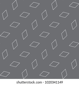 Vector seamless pattern. Modern stylish texture. Repeating geometric tiles with a grid of rhombuses.