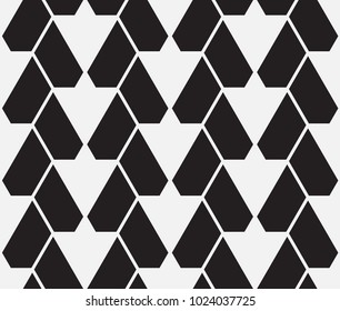 Vector seamless pattern. Modern stylish texture. Repetition of geometric tiles.