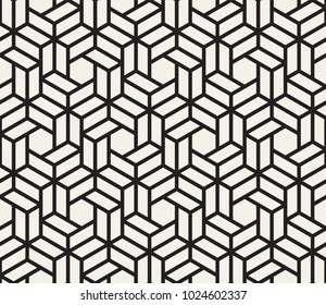 Vector seamless pattern. Modern stylish abstract texture. Repeating geometric tiles from striped elements

