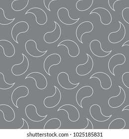 Vector seamless pattern. Modern stylish texture. Repetition of geometric tiles with an abstract mesh of drops.