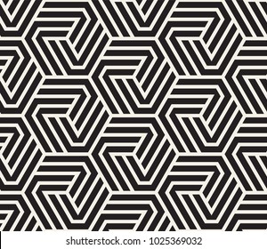 Pattern Bold Lines Geometric Shapes Forming Stock Vector (Royalty Free ...