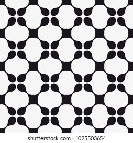 Vector seamless pattern. Modern stylish texture. Repeating geometric tiles from smooth elements.