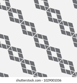 Vector seamless pattern. Modern stylish texture. Repeating geometric tiles with a grid of rhombuses.
