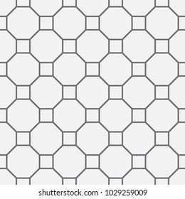 Vector seamless pattern. Modern stylish texture. Repeating geometric tiles with a grid of squares.