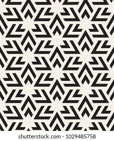 Vector seamless pattern. Modern stylish texture. Repeating geometric tiles with bold triangles. Contemporary graphic design. Trendy hipster monochrome print.