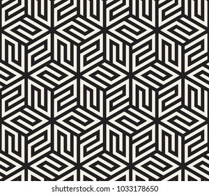 Vector seamless pattern. Modern stylish abstract texture. Repeating geometric tiles