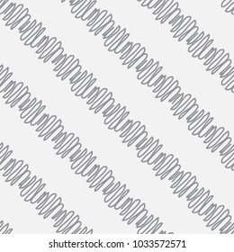  Vector seamless pattern. Modern stylish texture with wavy stripes. Geometric abstract background.