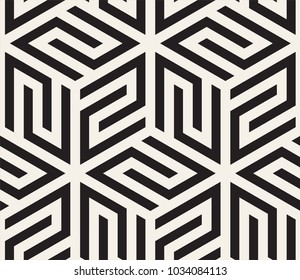 Vector seamless pattern. Modern stylish abstract texture. Repeating geometric tiles