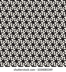 Vector seamless pattern. Modern stylish texture. Geometric striped ornament. Monochrome lattice