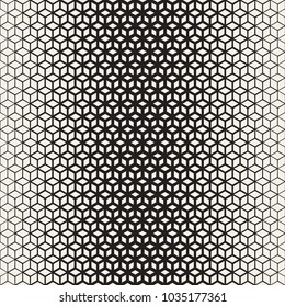 Vector seamless pattern. Modern stylish texture. Geometric striped ornament. Monochrome linear lattice