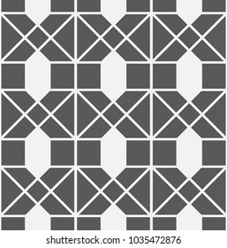  Vector seamless pattern. Modern stylish texture. Repeating geometric tiles with a grid of squares.