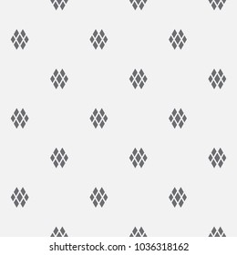  Vector seamless pattern. Modern stylish texture. Repeating geometric tiles with a grid of rhombuses.