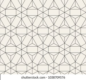 Vector seamless pattern. Modern stylish abstract texture. Repeating geometric tiles from striped elements
