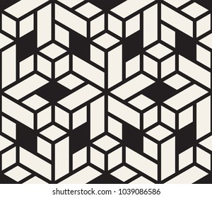 Vector seamless pattern. Modern stylish abstract texture. Repeating geometric tiles
