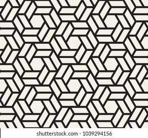 Vector seamless pattern. Modern stylish abstract texture. Repeating geometric tiles from striped elements i