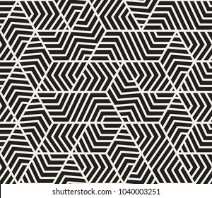 Vector seamless pattern. Modern stylish abstract texture. Repeating geometric tiles