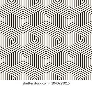 Vector seamless pattern. Modern stylish abstract texture. Repeating geometric tiles from striped elements