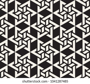 Vector seamless pattern. Modern stylish abstract texture. Repeating geometric tiles from striped elements