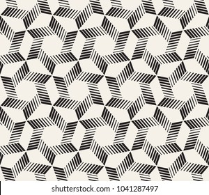 Vector seamless pattern. Modern stylish abstract texture. Repeating geometric tiles from striped elements