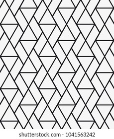  Vector seamless pattern. Modern stylish texture. Repeating geometric tiles with triangles.