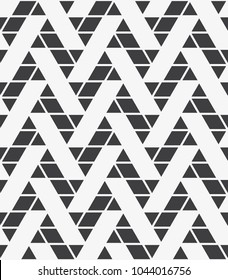  Vector seamless pattern. Modern stylish texture. Repeating geometric tiles with triangles.