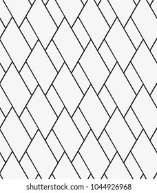  Vector seamless pattern. Modern stylish texture. Repetition of geometric tiles with a grid of quadrangles of various shapes.