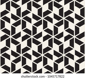 Vector seamless pattern. Modern stylish abstract texture. Repeating geometric tiles from striped elements