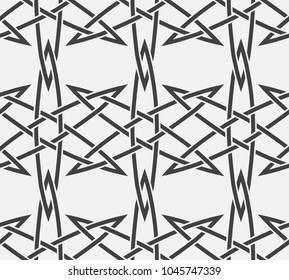  Vector seamless pattern. Modern stylish texture. Repeating geometric tiles with abstract grid of ovals.