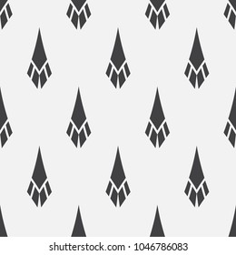  Vector seamless pattern. Modern stylish texture. Repeating abstract background with arrows.