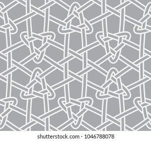  Vector seamless pattern. Modern stylish texture. Repeating geometric tiles with abstract grid of ovals.