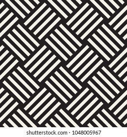 Vector seamless pattern. Modern stylish abstract texture. Repeating geometric tiles from striped elements