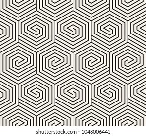 Vector seamless pattern. Modern stylish abstract texture. Repeating geometric tiles from striped elements