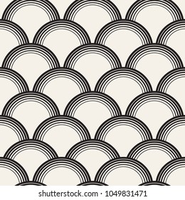 Vector seamless pattern. Modern stylish abstract texture. Repeating geometric tiles from striped elements
