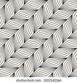 Vector seamless pattern. Modern stylish abstract texture. Repeating geometric tiles from striped elements