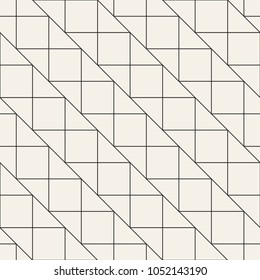 Vector seamless pattern. Modern stylish abstract texture. Repeating geometric tiles from striped elements