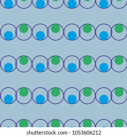 Vector seamless pattern. Modern stylish texture. Repeating circles background