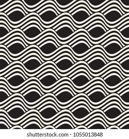 Vector seamless pattern. Modern stylish abstract texture. Repeating geometric tiles from striped elements