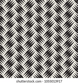 Vector seamless pattern. Modern stylish abstract texture. Repeating geometric tiles from striped elements