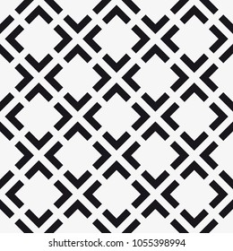  Vector seamless pattern. Modern stylish texture. Repeating geometric tiles with a grid of squares.