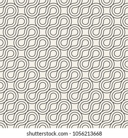 Vector seamless pattern. Modern stylish abstract texture. Repeating geometric tiles from striped elements
