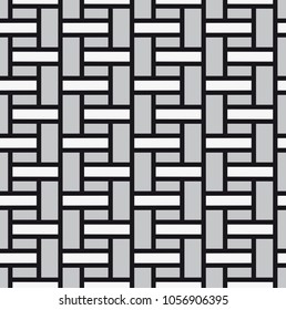  Vector seamless pattern. Modern stylish texture. Repetition of geometric tiles with a grid of rectangles.