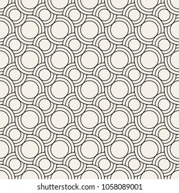 Vector seamless pattern. Modern stylish abstract texture. Repeating geometric tiles from striped elements