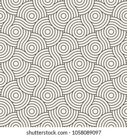 Vector seamless pattern. Modern stylish abstract texture. Repeating geometric tiles from striped elements